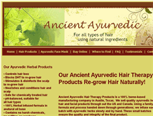 Tablet Screenshot of ancientayurvedic.com